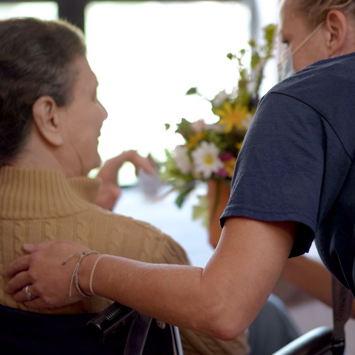 taking care of senior